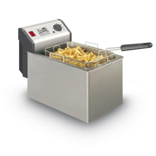 Fritteuse traditionell FRITEL Profi 4605 8L 3300W Edelstahl Kaltzonen-System