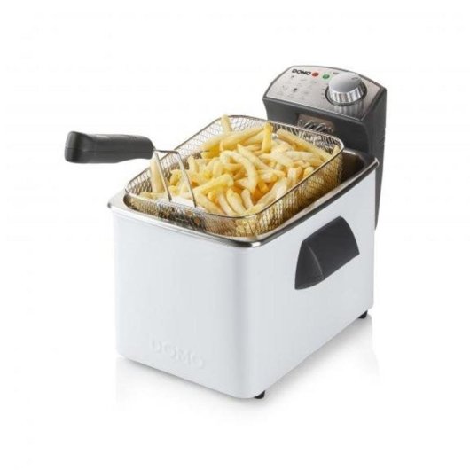 Friteuse Traditionnelle Domo DO519FR 4,5L 3200W avec Filtre Anti-Odeur et Cuve Amovible