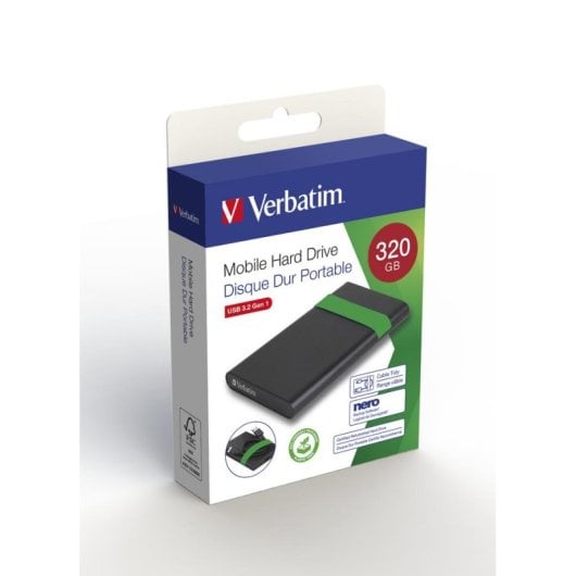 Disco Duro VERBATIM 53110 320GB HDD 2,5" 5400rpm USB 3.2 Gen 1 Antichoque