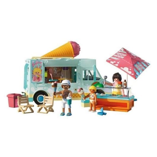 Conjunto Playmobil My Life 71904 Caravana de Gelados Retro com Figuras e Acessórios