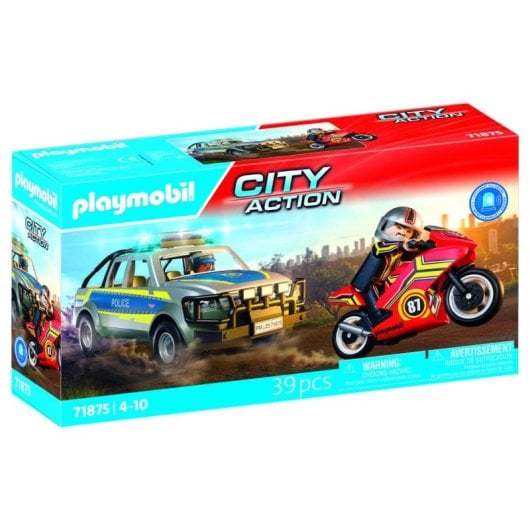 Véhicule Playmobil City Action 71875 Pick Up Poursuite Policière Multicolore