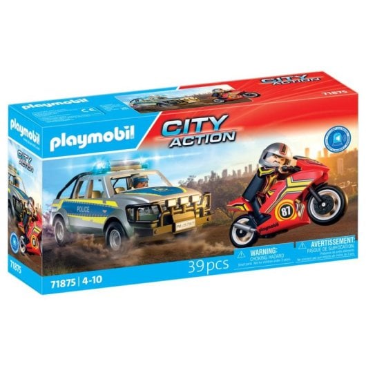 Véhicule Playmobil City Action 71875 Pick Up Poursuite Policière Multicolore