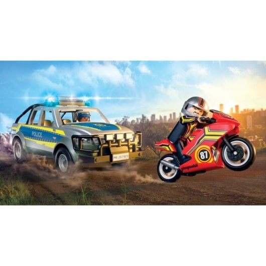 Véhicule Playmobil City Action 71875 Pick Up Poursuite Policière Multicolore
