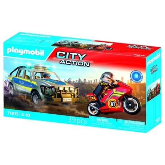 Véhicule Playmobil City Action 71875 Pick Up Poursuite Policière Multicolore