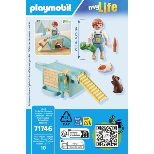 Figura Playmobil 71746 Casa para Cobaias Multicolor Plástico 10 Peças