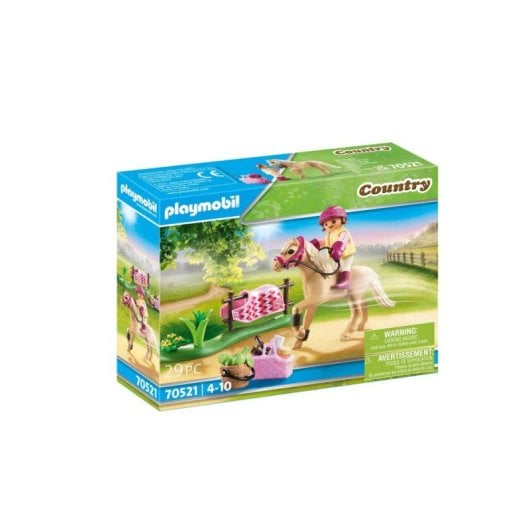 Figura Playmobil Country Poni Alemán Multicolor Plástico para montaje