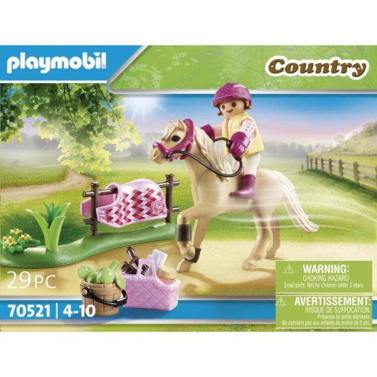 Figura Playmobil Country Poni Alemán Multicolor Plástico para montaje