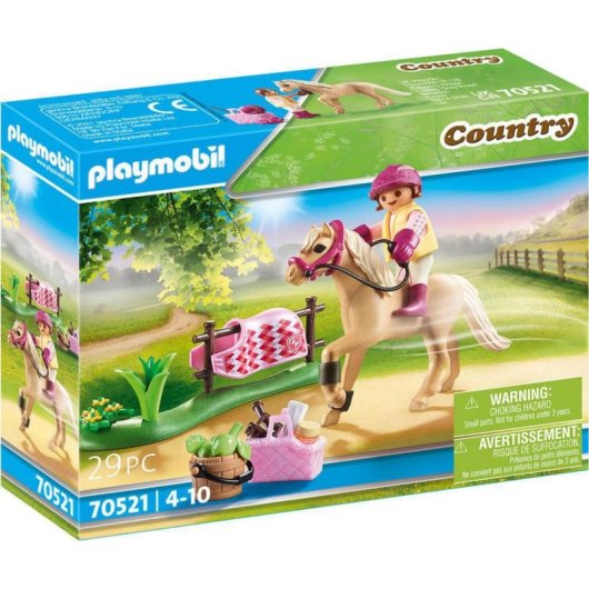 Figura Playmobil Country Poni Alemán Multicolor Plástico para montaje