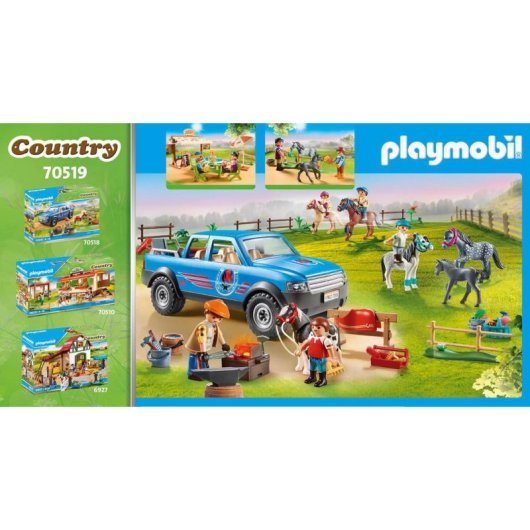Spielset PLAYMOBIL Country 70519 Multicolour 153-teilig mit Pony Café