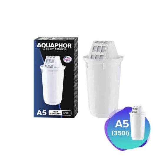 Wasserfilter AQUAPHOR A5 350 l Weiss Kalkschutz Kontrollanzeige