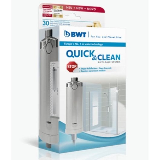 Wasserfilter BWT Quick & Clean 812916 portabel Antikalk Silber 8 bar