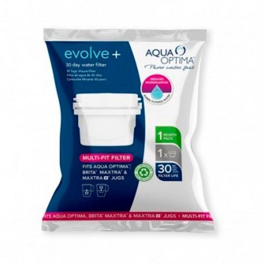 Filtro de agua Aqua Optima Evolve+ 12 unidades para jarras compatibles
