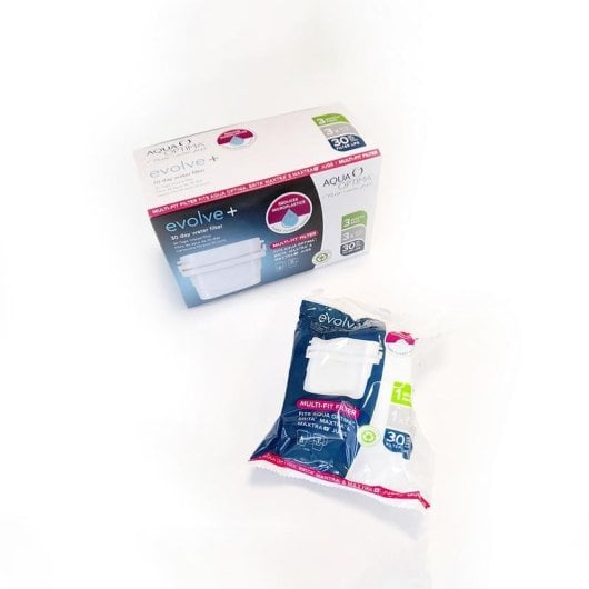 Filtro de água Aqua Optima Evolve Cartuchos Compatível Jata 3 Unidades Branco