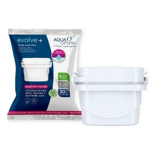 Filtro de água Aqua Optima Evolve Cartuchos Compatível Jata 3 Unidades Branco