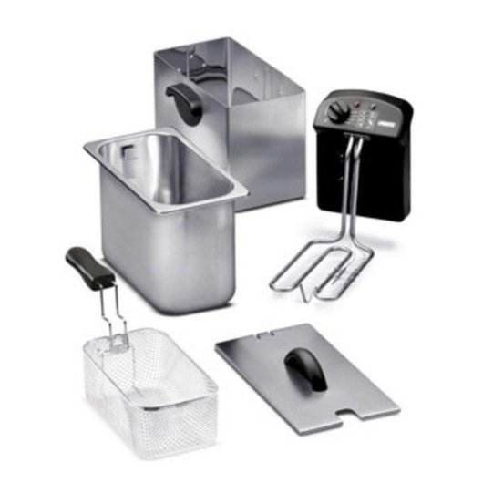 Friteuse Traditionnelle Princess Family Castel 3L 2000W Acier Inoxydable Zone Froide