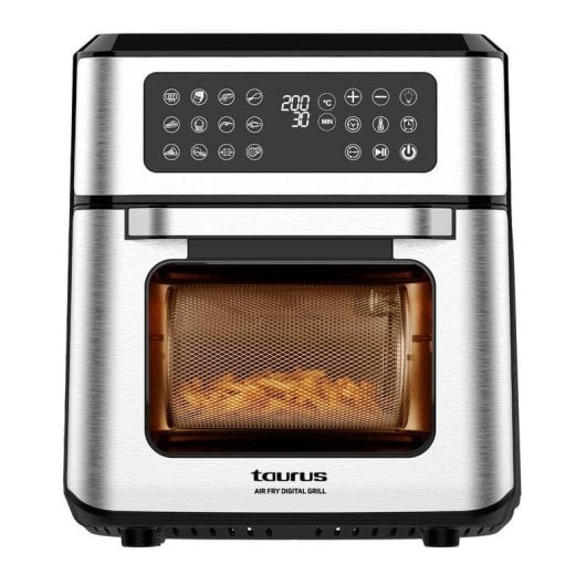 Freidora de aire Taurus Air Fry Digital Grill 12L 1800W con 12 programas y panel táctil