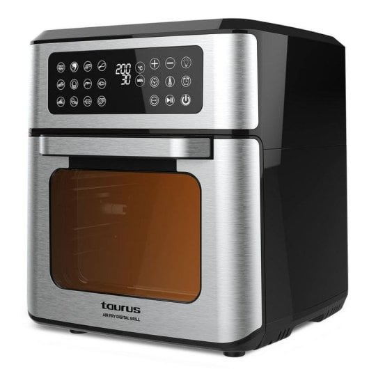 Freidora de aire Taurus Air Fry Digital Grill 12L 1800W con 12 programas y panel táctil