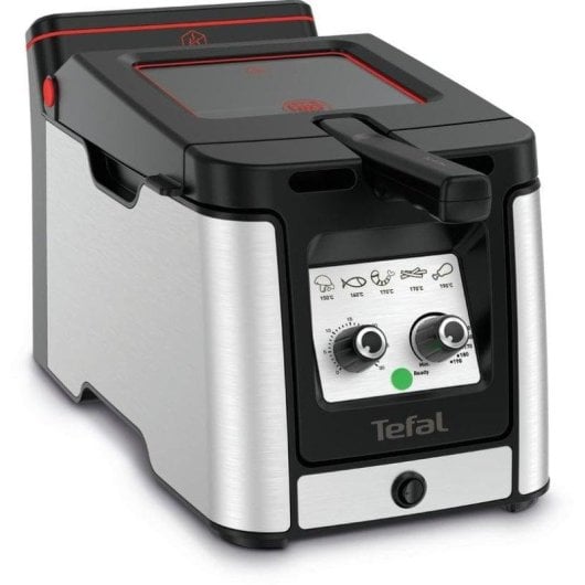 Fritadeira Tradicional Tefal Clear Duo FR600D 1,2 kg 2000W filtro carbono inox