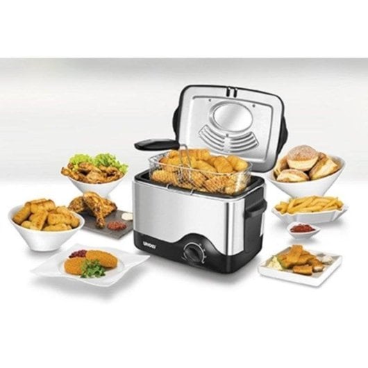 Fritteuse Unold 58615 1,5L 1200W mit Kaltwänden und Sichtfenster