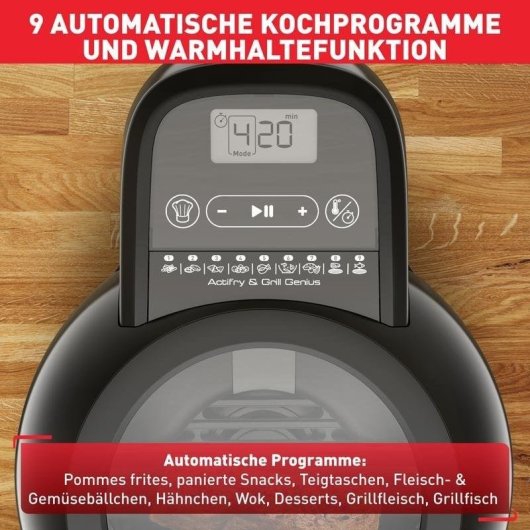 Airfryer Tefal ActiFry FZ775810 1,2L 1520W écran tactile 9 programmes