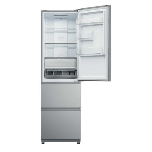 Réfrigérateur Combiné Haier HTR3518ENMX No Frost 185 cm 303 L E Inox