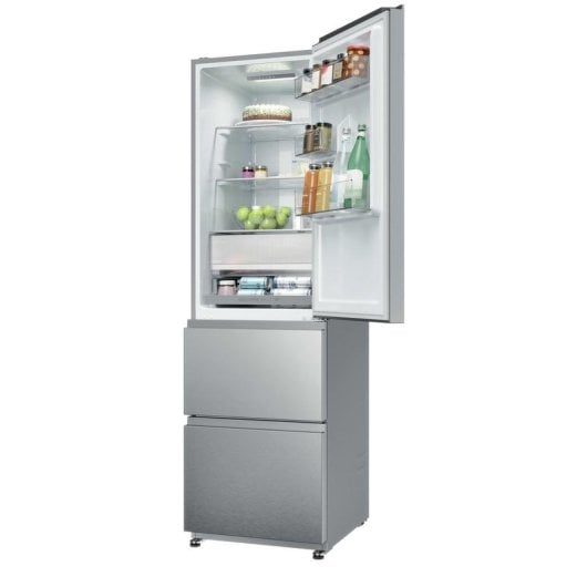 Réfrigérateur Combiné Haier HTR3518ENMX No Frost 185 cm 303 L E Inox