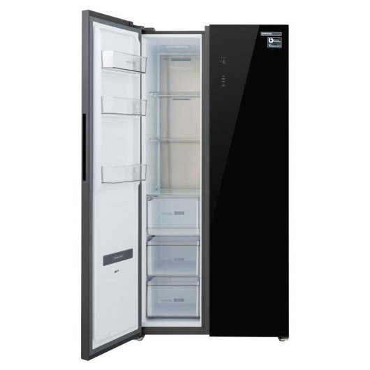 Frigorífico Americano INFINITON SBS-630A85NEG Total No Frost 185cm 540L E Preto