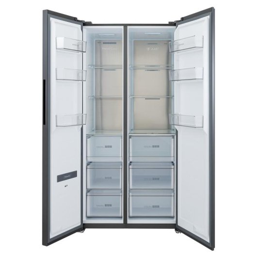 Frigorífico Americano INFINITON SBS-630A85NEG Total No Frost 185cm 540L E Preto