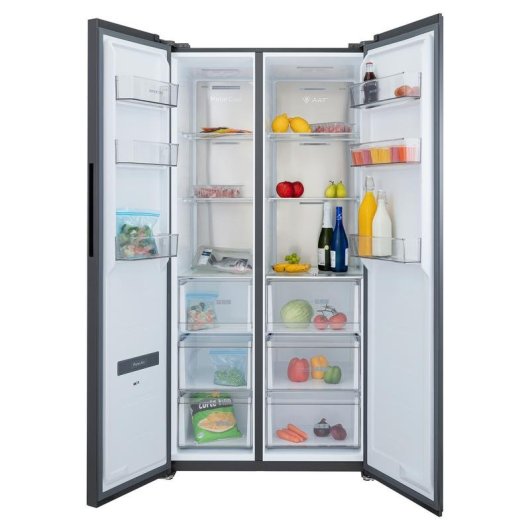 Frigorífico Americano INFINITON SBS-630A85NEG Total No Frost 185cm 540L E Preto