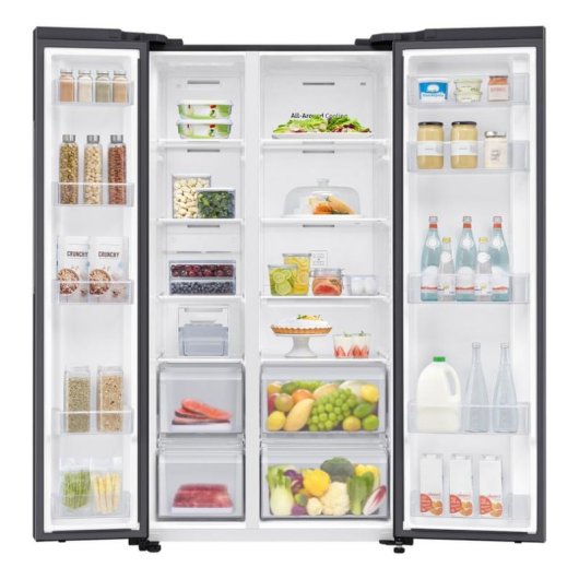 Frigorífico Americano Samsung RS62DG5003B1 No Frost 178cm 628L E Preto WiFi