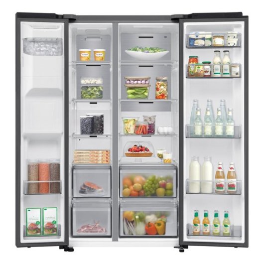 Frigorífico Americano Samsung RS70F66KCF No Frost 178cm 634L C Preto WiFi