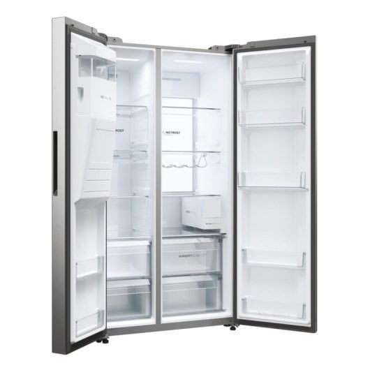 Frigorífico Americano Haier HSW79F18CIMM No Frost 178cm 601L C Inox WiFi
