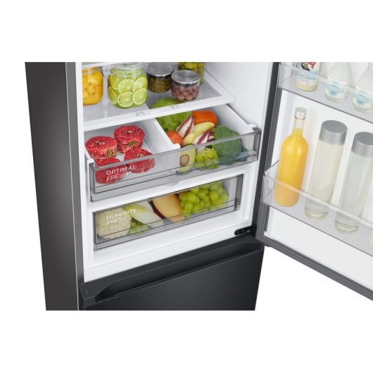 Frigorífico Combi Samsung RL38C7B5BB1 No Frost 203cm 387L B Preto WiFi IA