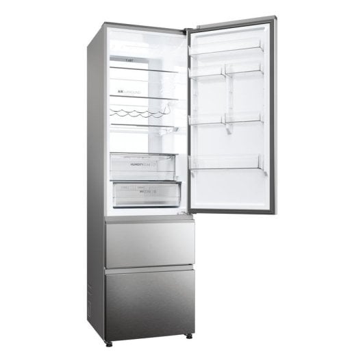 Frigorífico Combi Haier HTW7620ANMG No Frost 205cm 414L A Inox WiFi IA