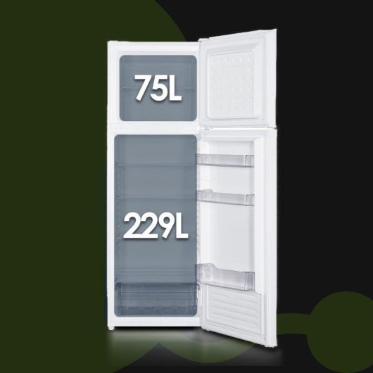 Frigorífico Dois Portas Aspes AF17601E Defrost 172cm 304L E Branco