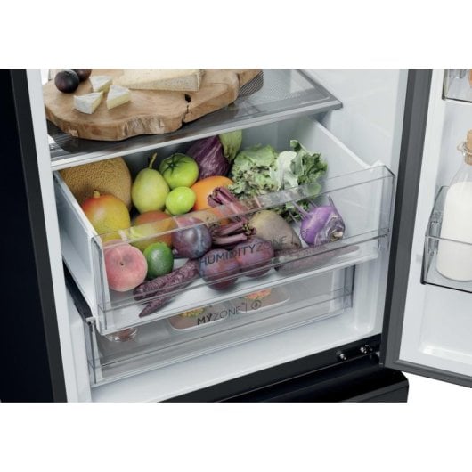 Frigorífico Combi Haier HTW7620DNGB No Frost 205cm 414L D Preto WiFi Bluetooth