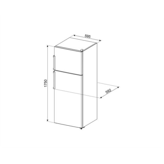 Réfrigérateur Deux Portes SMEG FD32E Froid Statique 175 cm 306 L E Blanc