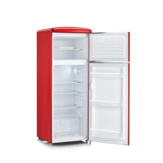 Frigorífico Dos Puertas Severin RKG 8930 Defrost 144 cm 206 L E Rojo WiFi