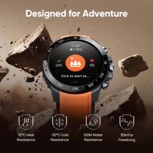 Mibro Gs Explorer S Smartwatch, Estadísticas Pádel, Gps, 10 Atm, Pantalla Amoled 1.32'', Autonomía 20 Días, Doble Correa
