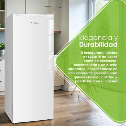 Frigorífico Uma Porta ASPES AR145501E Defrost 143 cm 242L E Branco