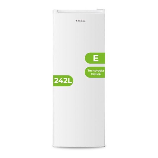 Frigorífico Uma Porta ASPES AR145501E Defrost 143 cm 242L E Branco