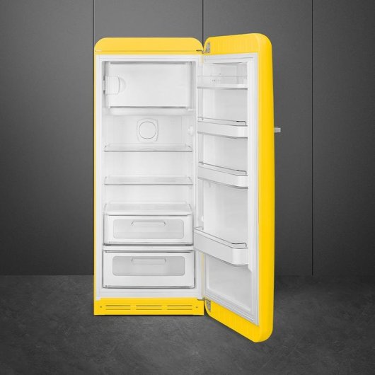 Frigorífico Una Puerta SMEG FAB28RYW6 No Frost 153cm 270L C Amarillo Retro