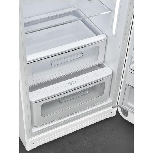 Frigorífico Una Puerta SMEG FAB28RWH6 No Frost 153cm 270L C Blanco Retro