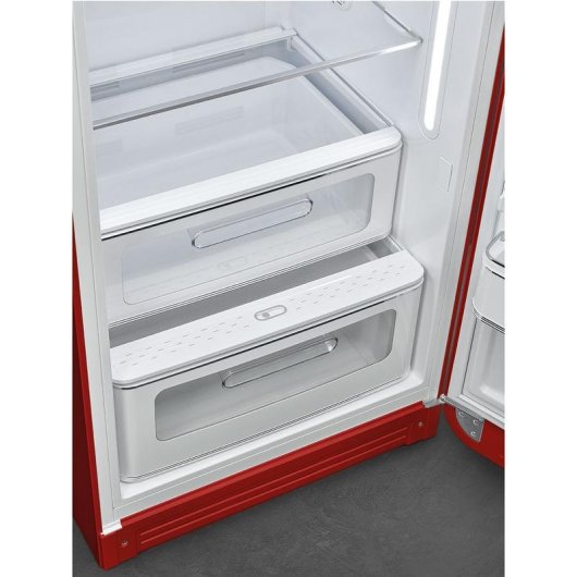 Frigorífico Una Puerta SMEG FAB28RRD6 No Frost 153cm 270L C Rojo Retro