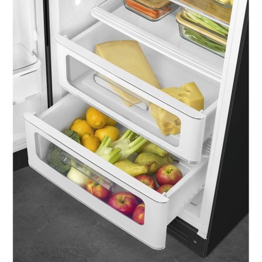 Frigorífico Una Puerta SMEG FAB28LBL6 No Frost 153 cm 270L C Negro