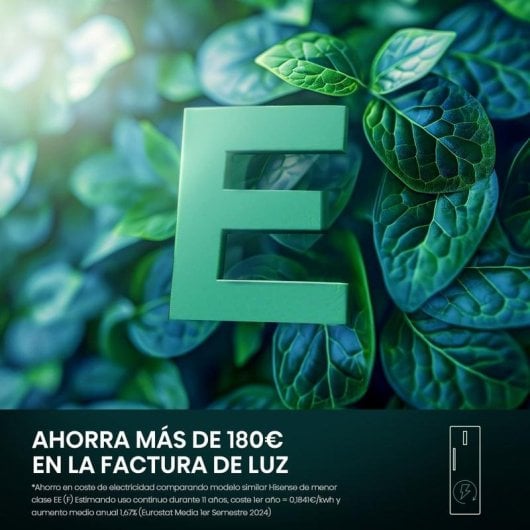 Frigorífico Uma Porta Hisense RL3K370SAIE No Frost 186cm 372L E Inox WiFi