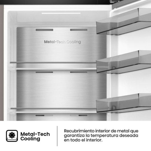 Frigorífico Uma Porta Hisense RL3K370SAIE No Frost 186cm 372L E Inox WiFi