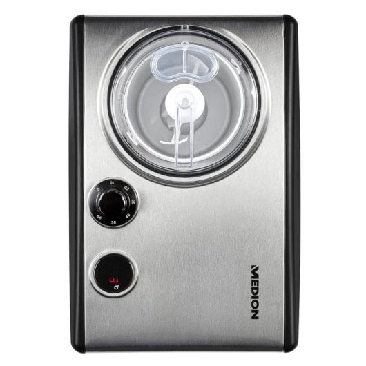 Heladora MEDION MD 18387 compressor preto prateado 1,5L LED 150W