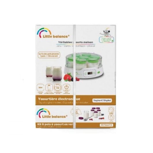 Yogurtière LITTLE BALANCE Yogurt 7 Digital 1,33L 7 pots écran minuteur