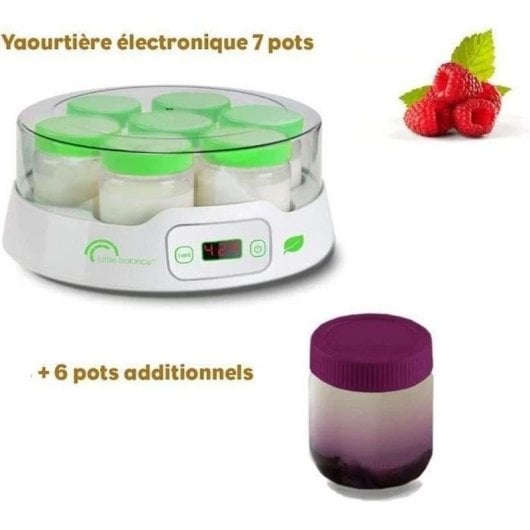 Yogurtière LITTLE BALANCE Yogurt 7 Digital 1,33L 7 pots écran minuteur
